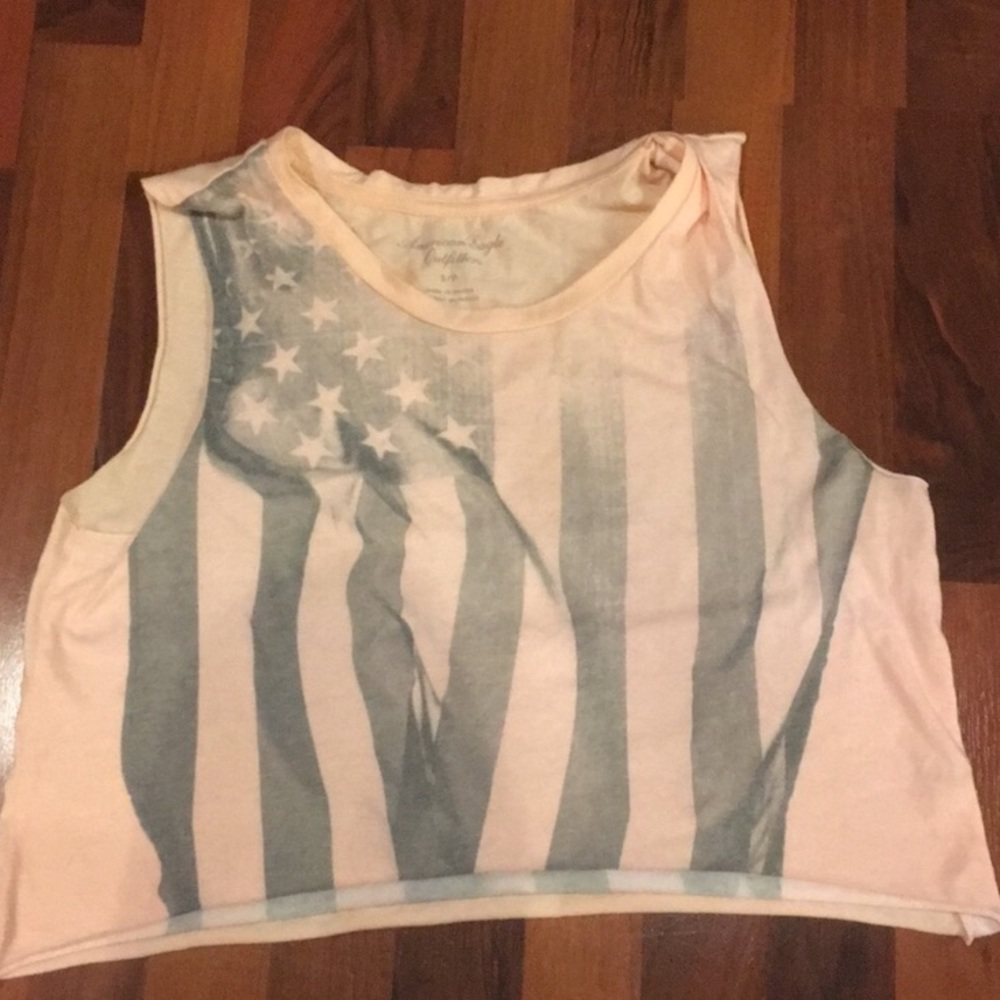 AEO American Flag Crop Top